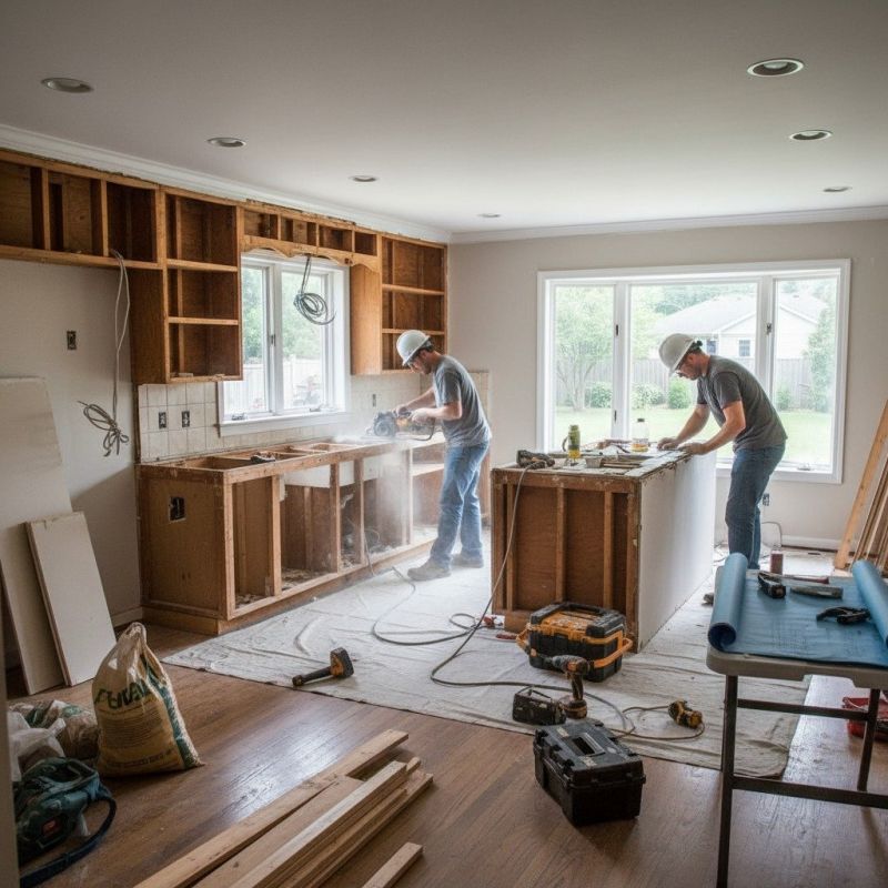 Our team working on Bathroom Remodeling projects in Mason County, WA