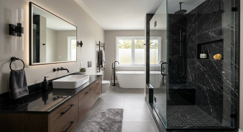 Granite Shower Installation in Mason County, WA